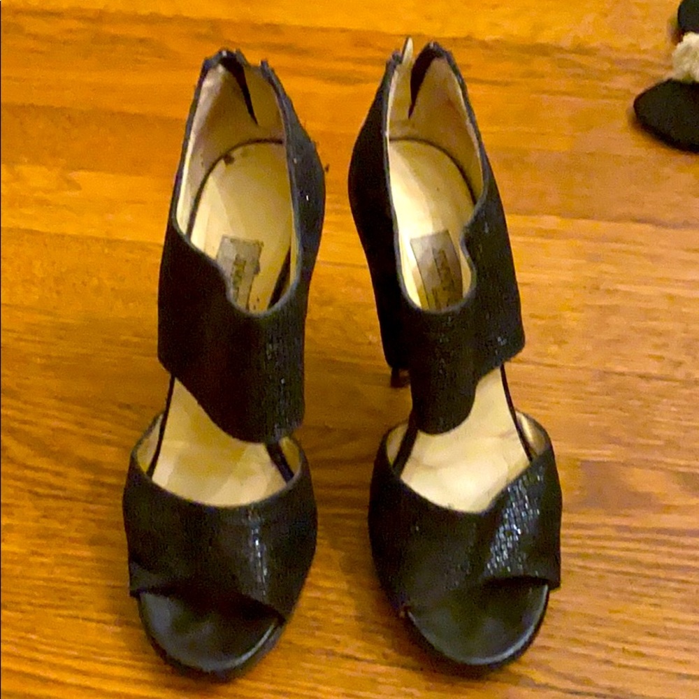 Jimmy choo black heeled sandals